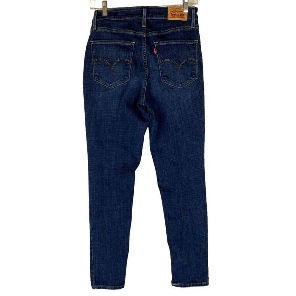 Levi’s 721 Womens High Rise Skinny Jeans Size 29 Blue Stretch Denim - Picture 2 of 7